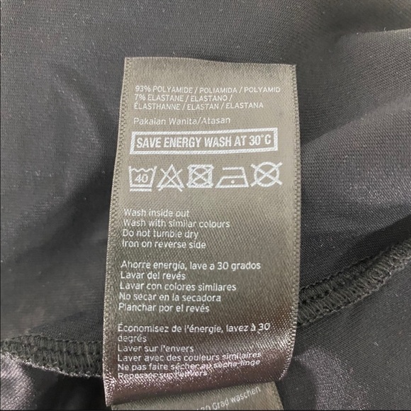 IVY PARK Wrap Logo Crop Top Long Sleeve Black - Picture 8 of 8